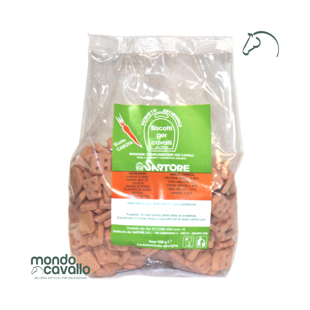 Biscotti alla carota per cavalli