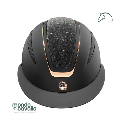 Cap Tattini modello Nettuno nero e oro rosa