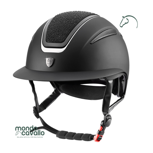 Casco marca Tattini modello Cassiopa con glitter