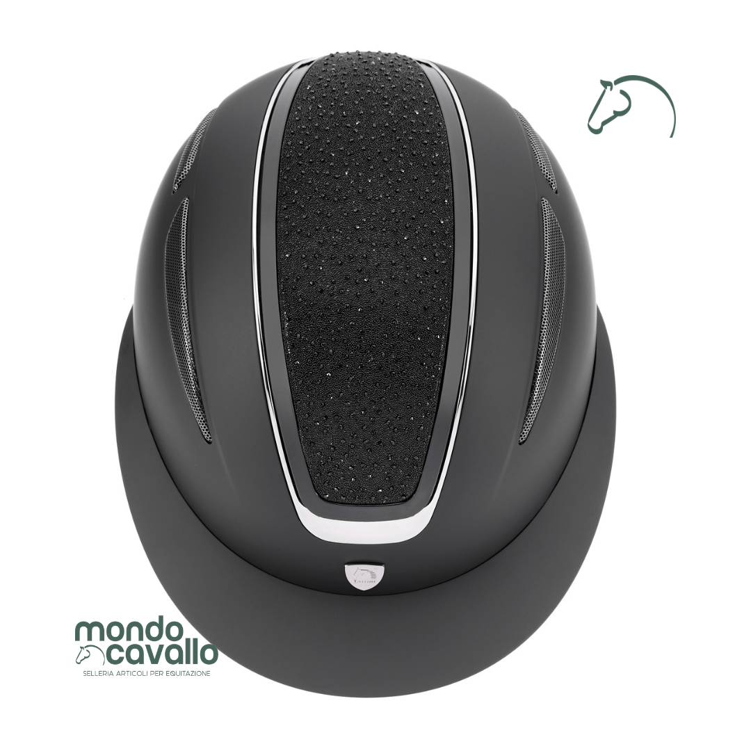 Casco marca Tattini modello Cassiopa con glitter