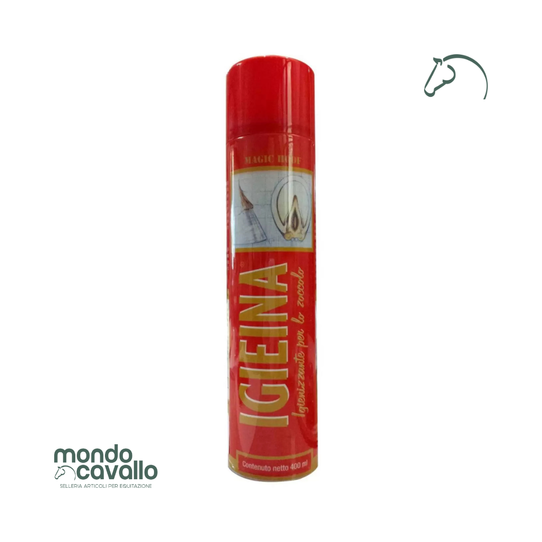 Spray igienizzante per la cura dello zoccolo del cavallo