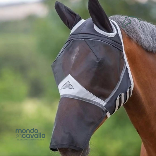 Maschera antimosche con coprinaso marca shires