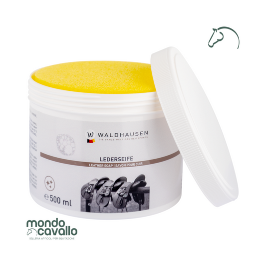 Sapone per cuoio con spugna