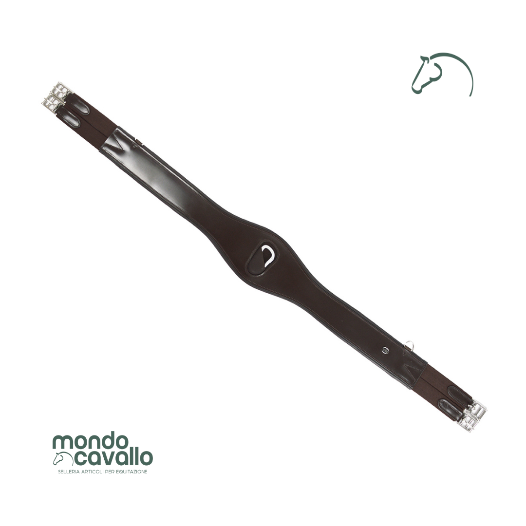 Sottopancia in cuoio a caremalla