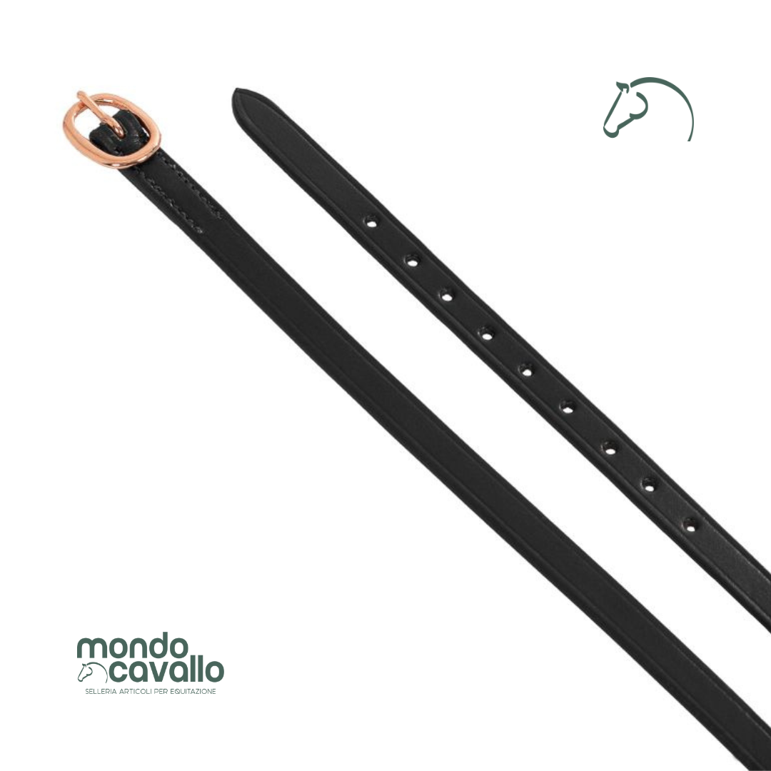 Cintuirini per speroni marca equestro fibbia rose gold