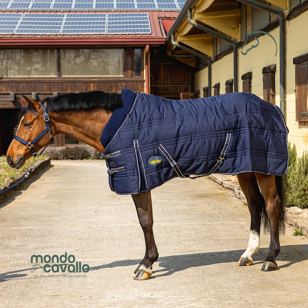 Coperta da cavallo peso 400gr con collo in pile