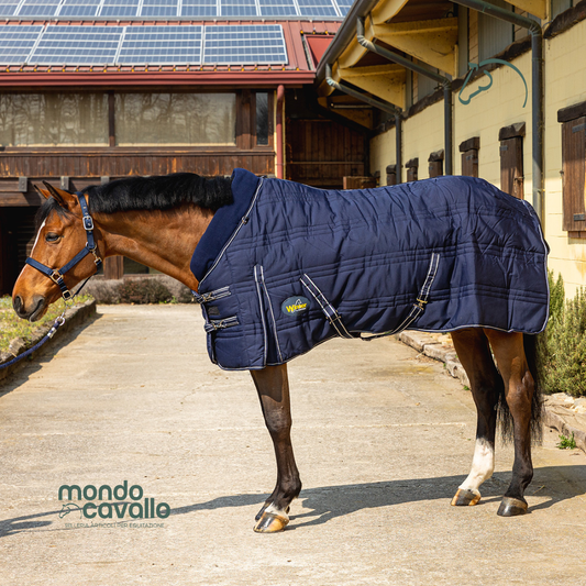Coperta da cavallo peso 400gr con collo in pile