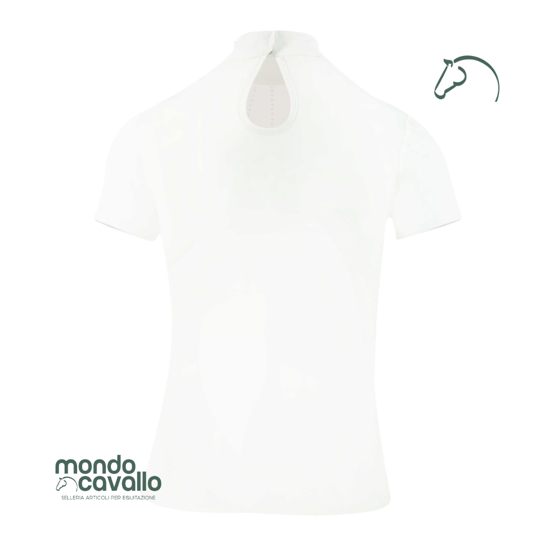 Coreana con dettaglio strass manica corta marca equitheme