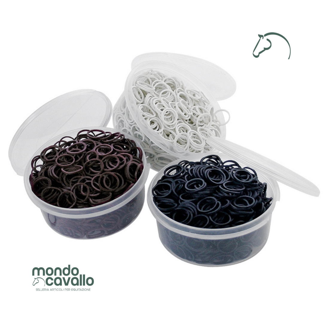 Elastici per coda e criniera in barattolo