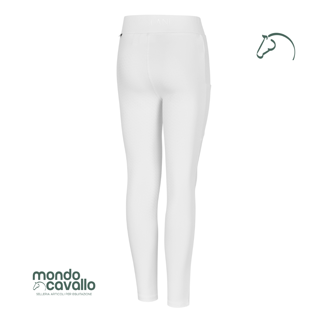 Leggings Melody kingsland colore bianco