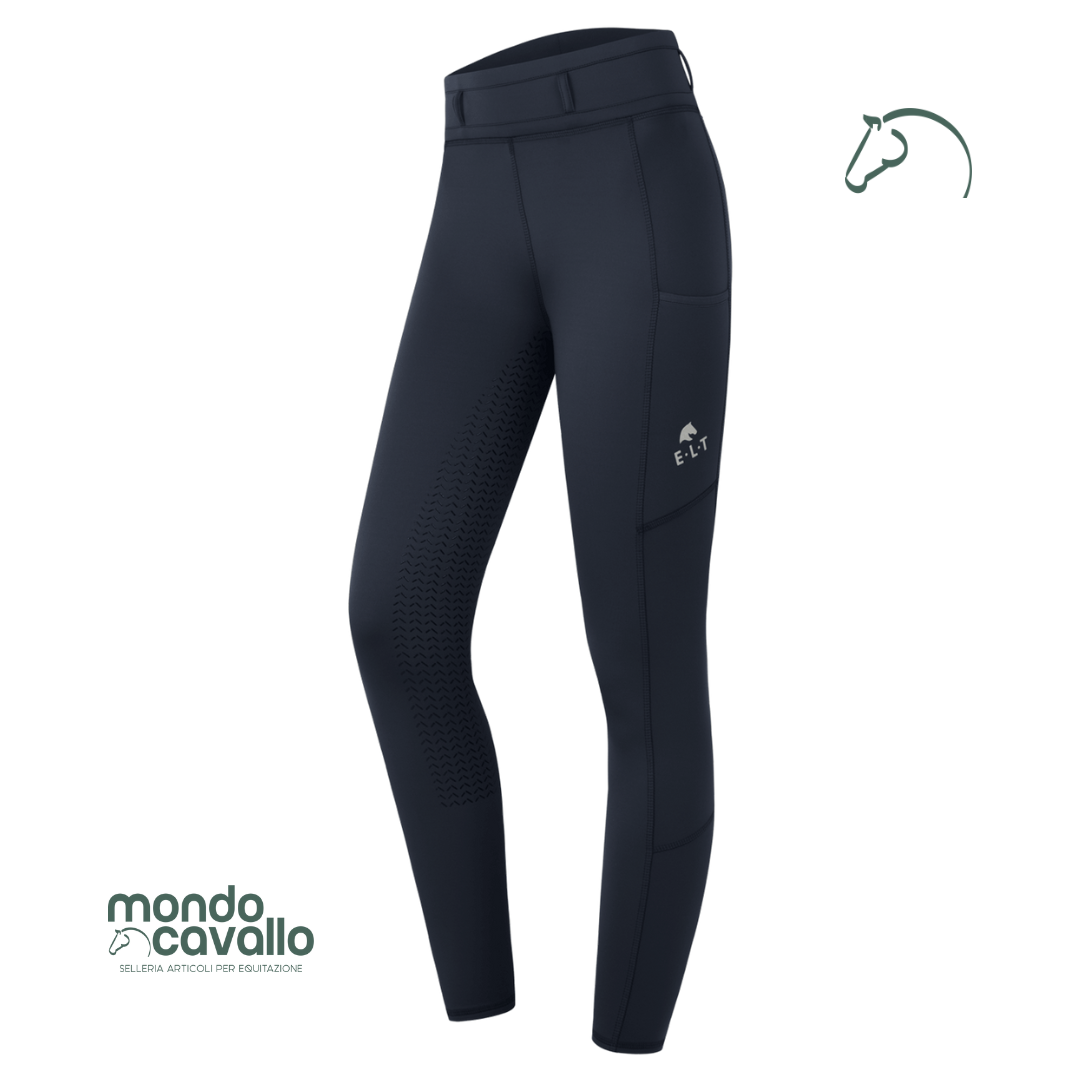 Leggings termici donna elt con grip in silicone