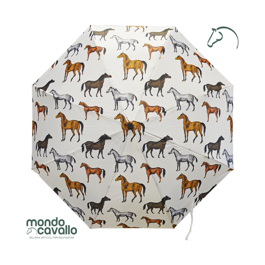 OMBRELLO CON CAVALLI SARTORE