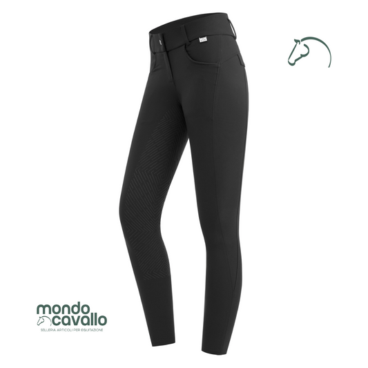 Pantalone tessuto tecnico a vita alta