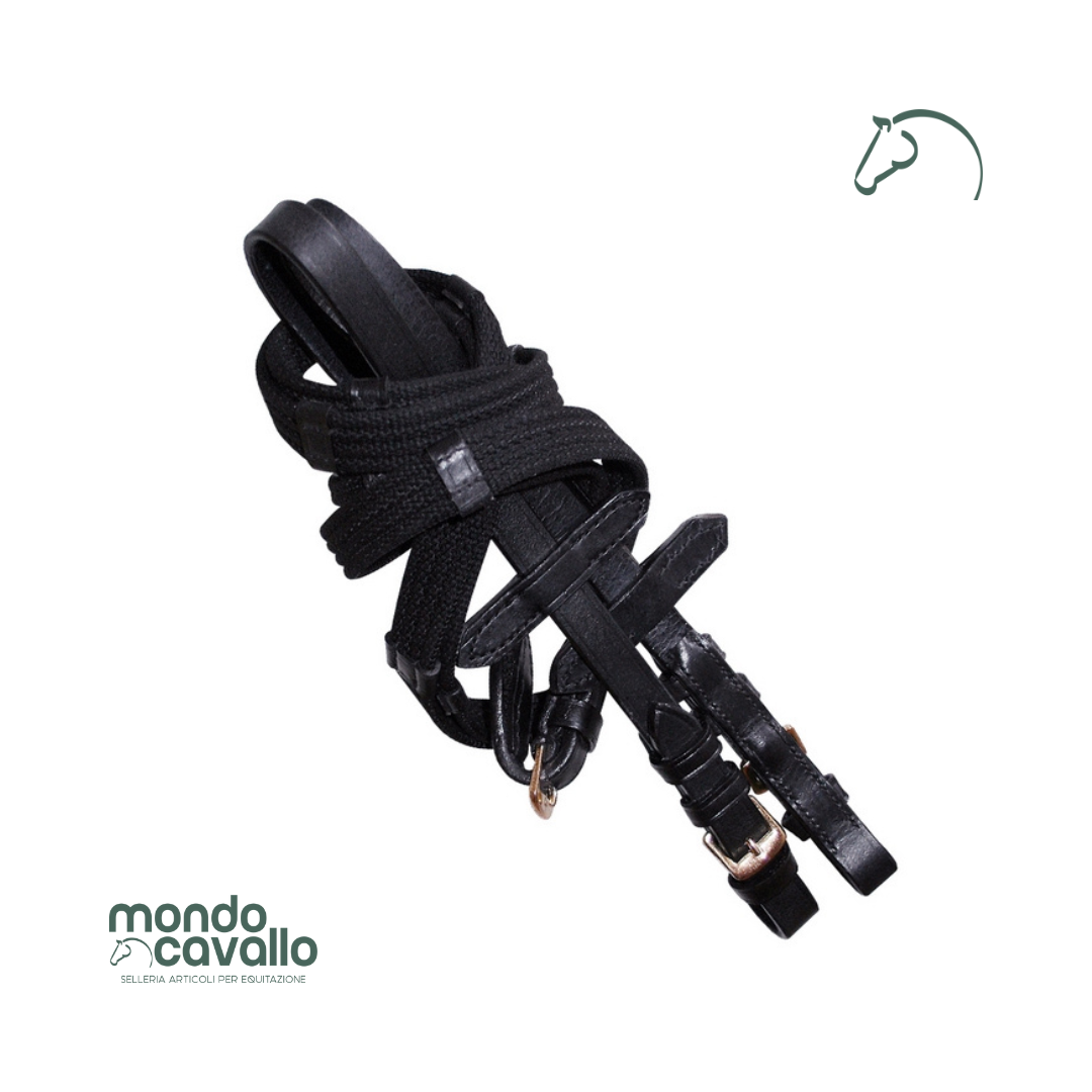 Redini in tela e cuoio con tacche