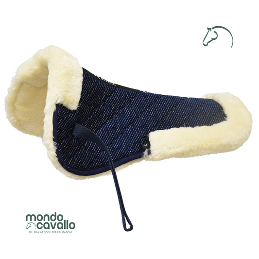 Salvaschiena agnello sintetico con glitter