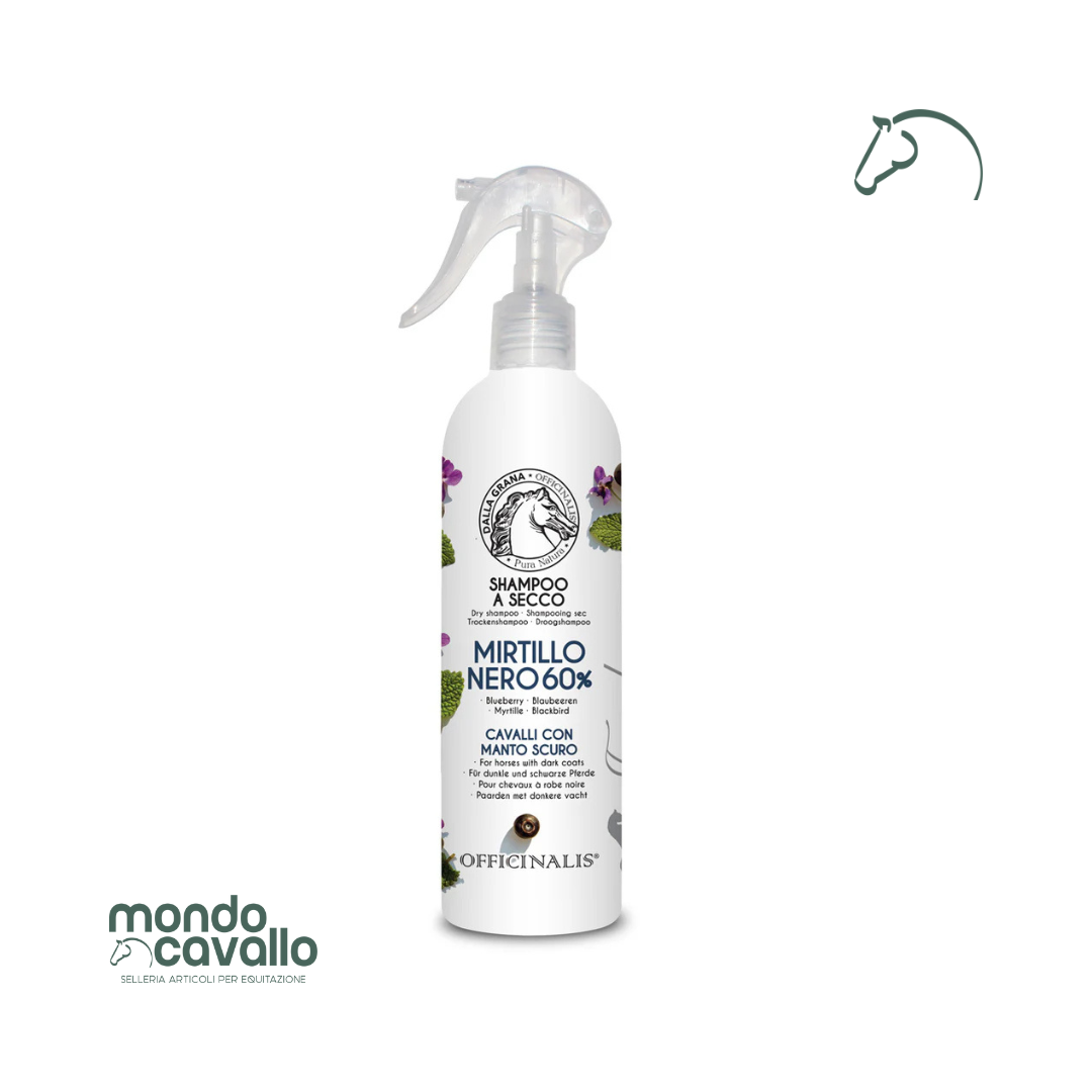 Shampoo a secco ideale per mantelli scuri