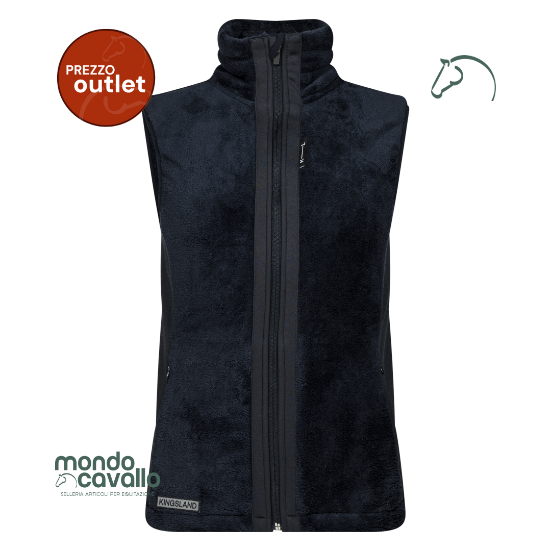 Gilet smanicato in pile marca kingsland