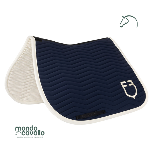 Sottosella marca Equestro in tessuto tecnico disegno a onde