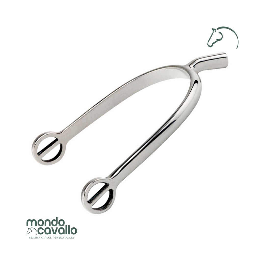 Speroni da donna con gambo dritto in acciaio inox