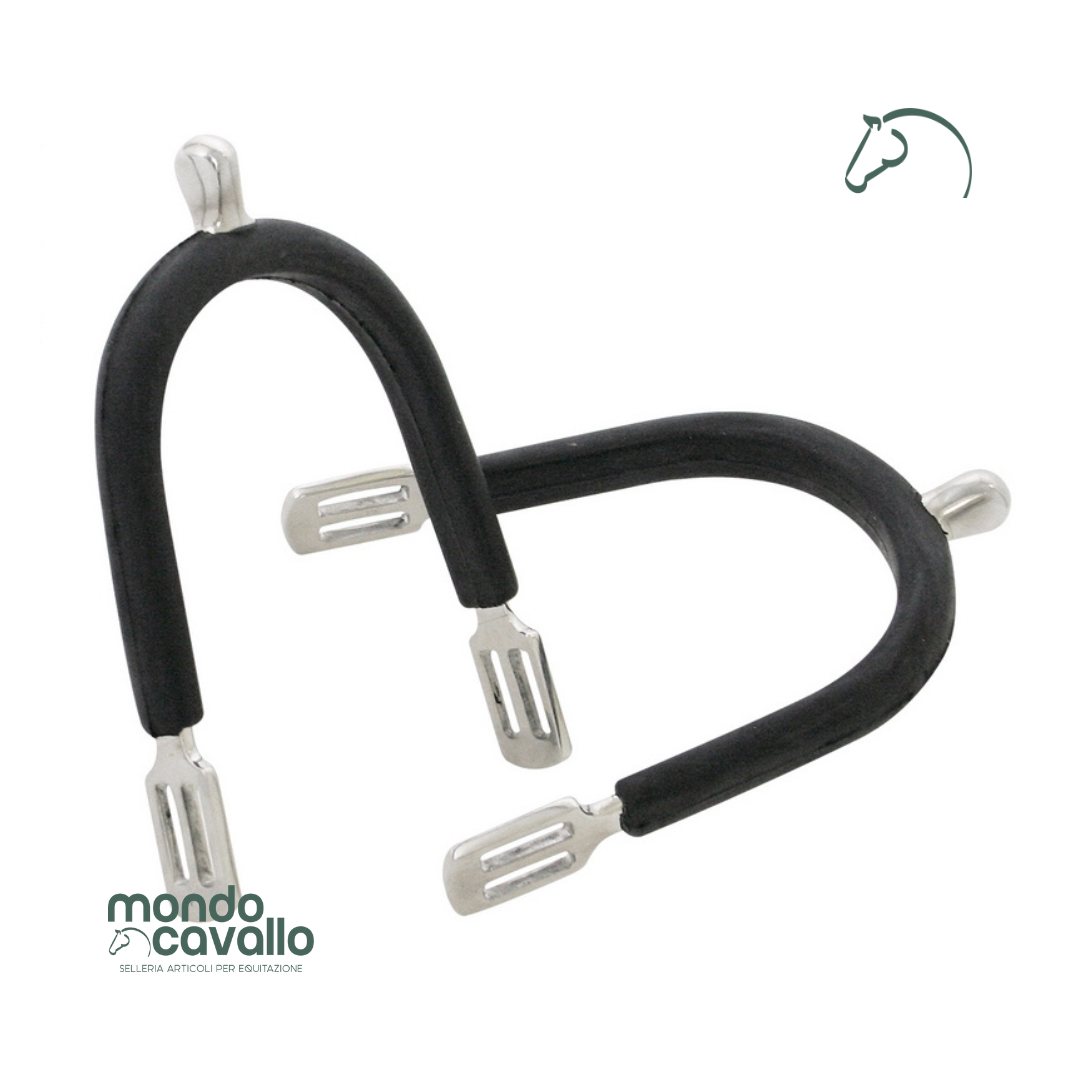 Speroni da donna con gambo affusolato ricoperti in gomma