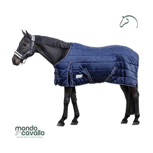 Coperta da box peso 100gr modello economico nel colore blu