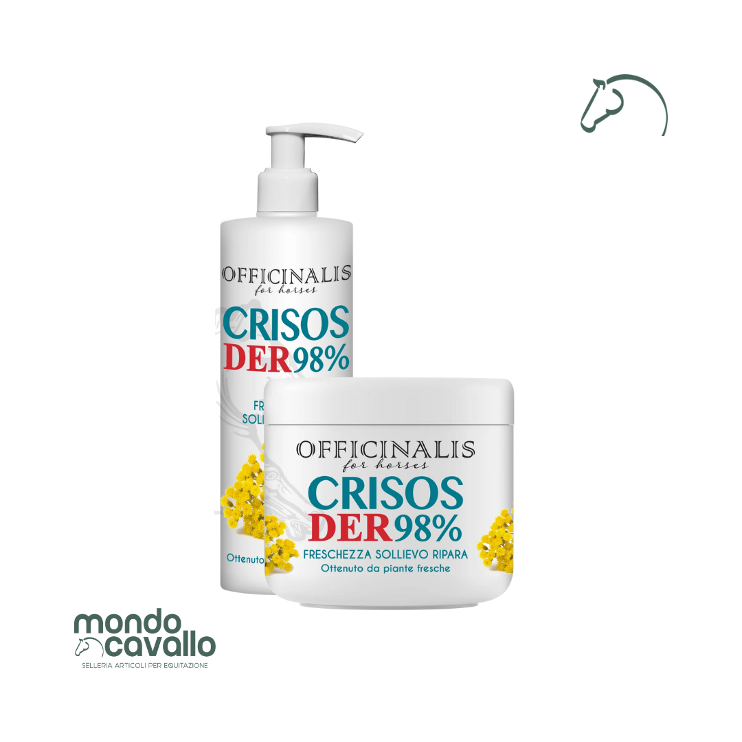 Gel crisos officinalis ideale per cavalli delicati o con problemi di dermatite