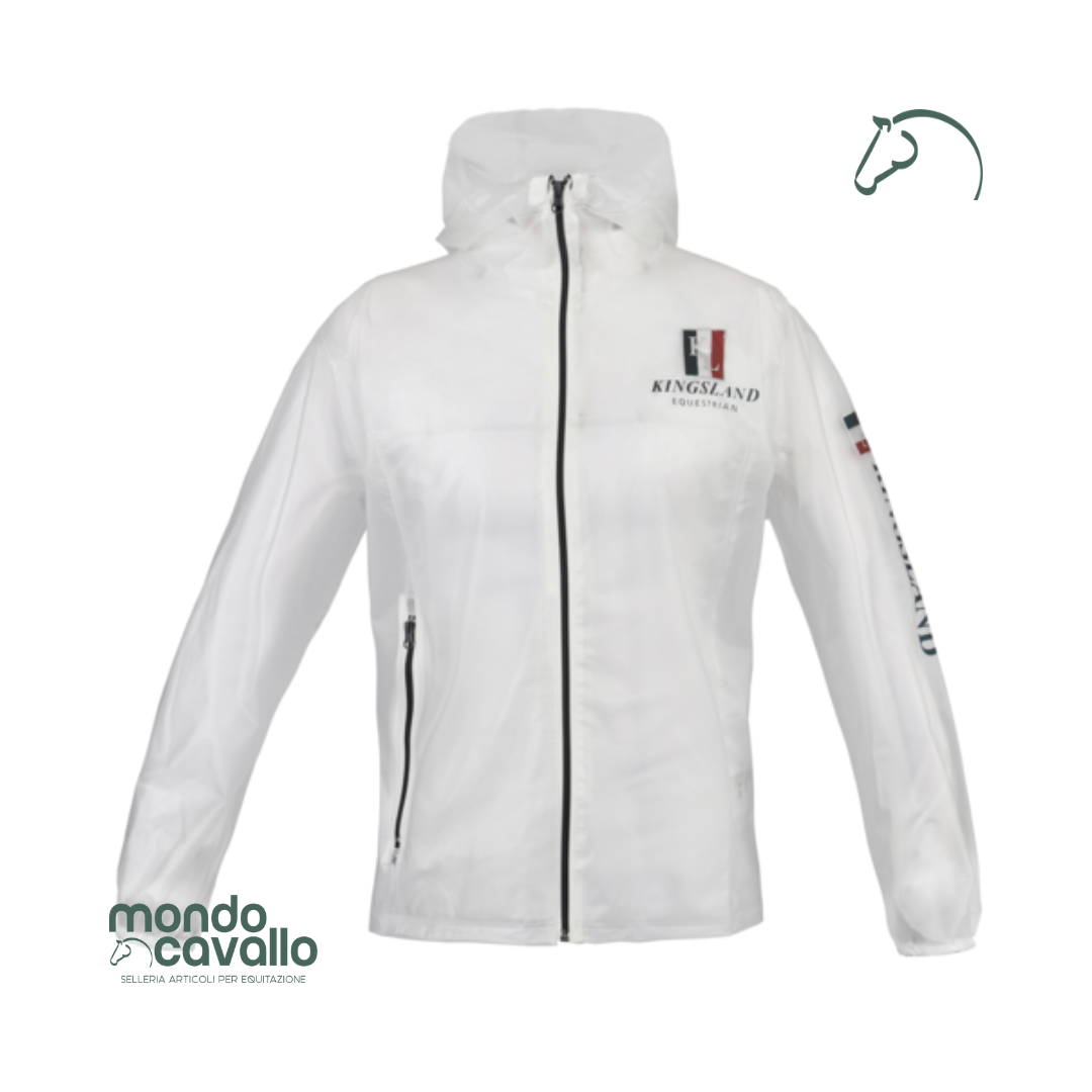 Giacca impermeabile trasparente marca kingsland 