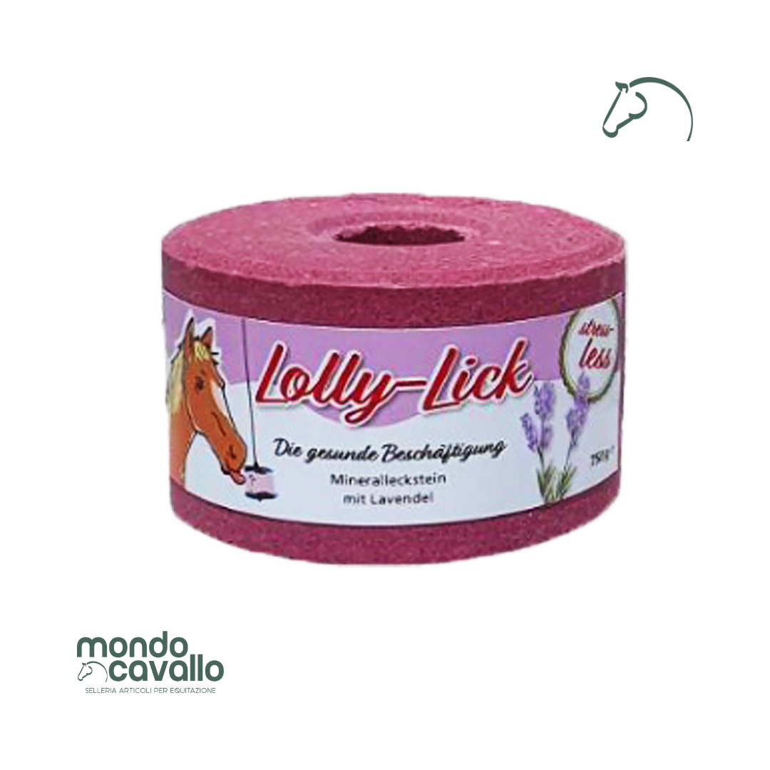 Sale naturale gusto lavanda per cavalli