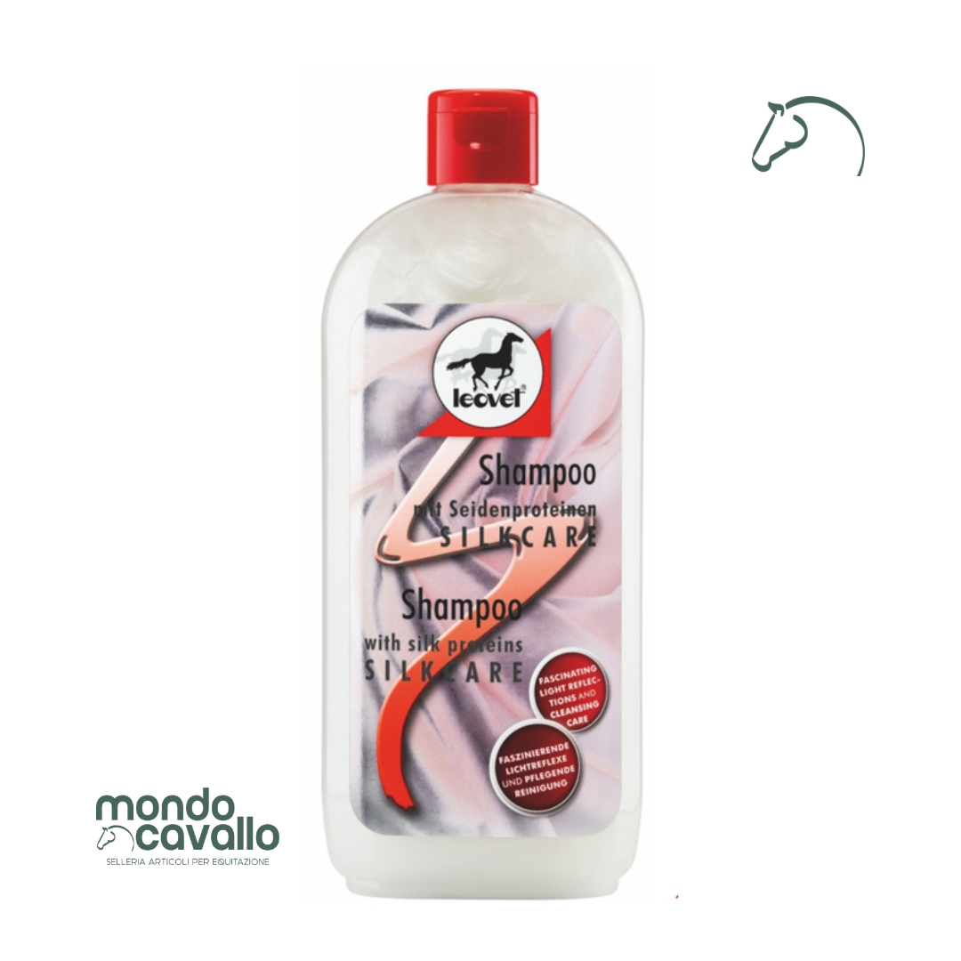 Shampoo alla seta per cavalli marca Leovet