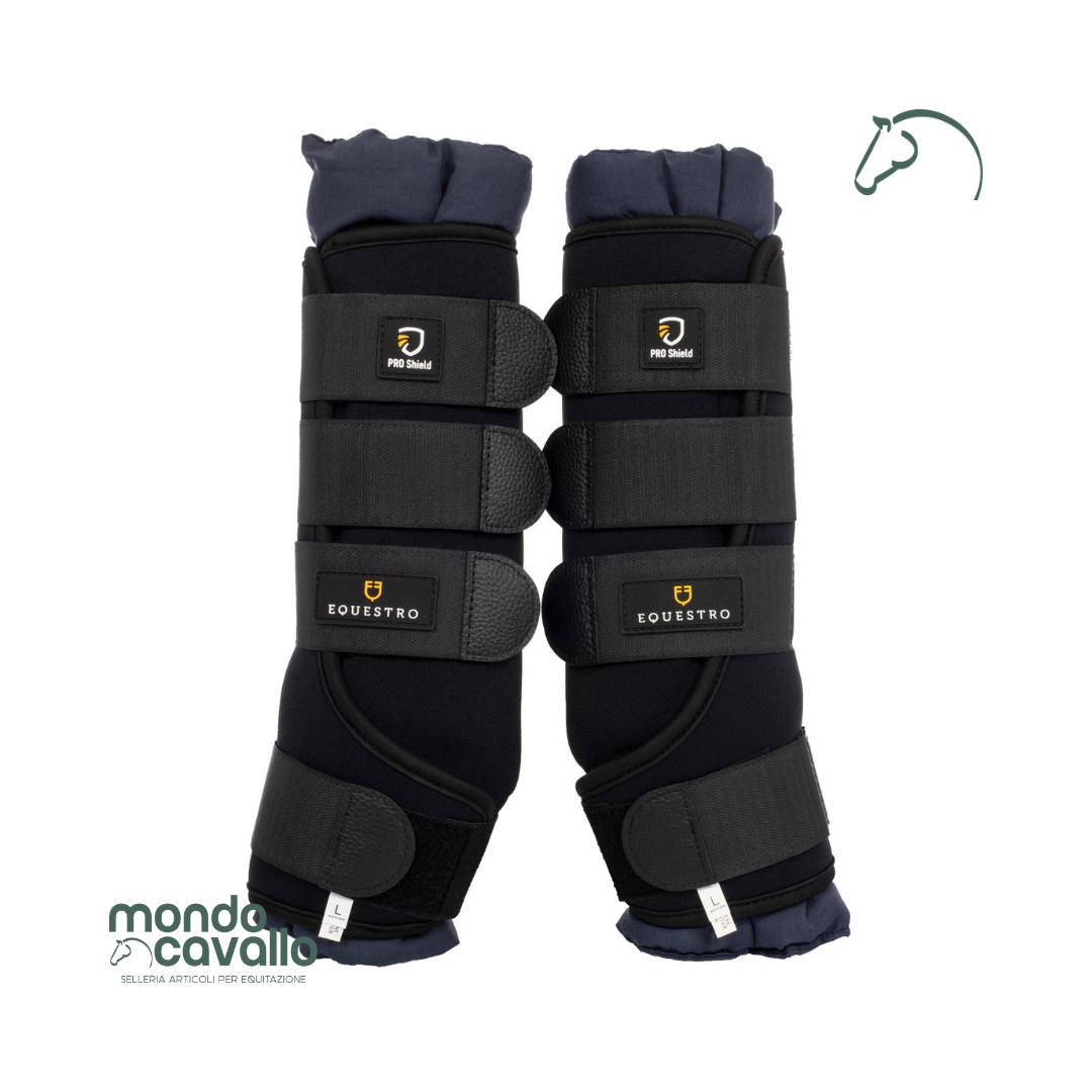 Stable boots per cavallo in neoprene con sottofascia in cotone 