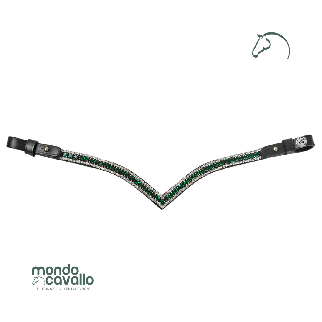 FRONTALINO A V CON STRASS WINNER