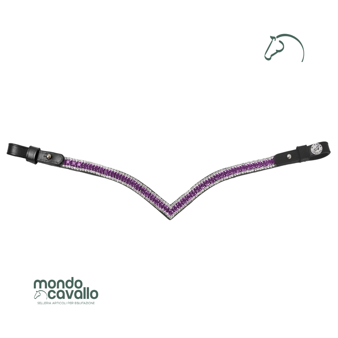 FRONTALINO A V CON STRASS WINNER