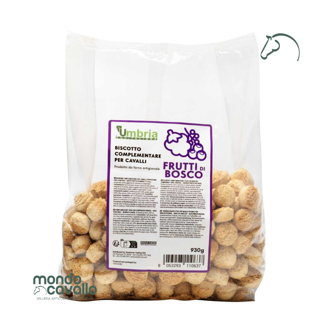 Biscotti naturali ai frutti di bosco per cavalli