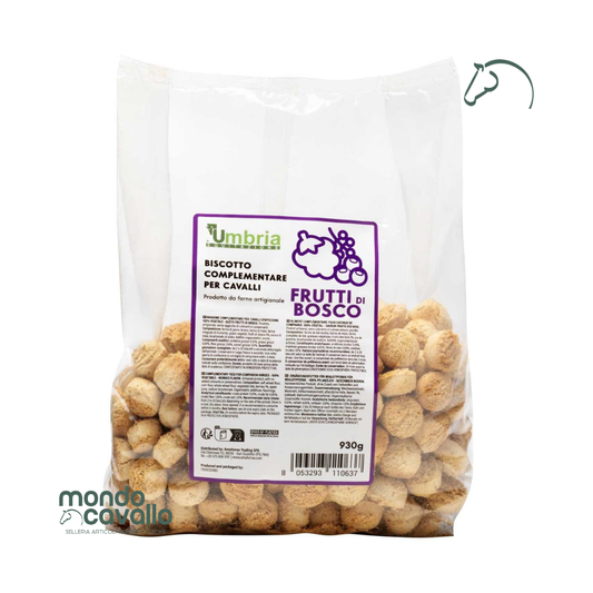Biscotti naturali ai frutti di bosco per cavalli