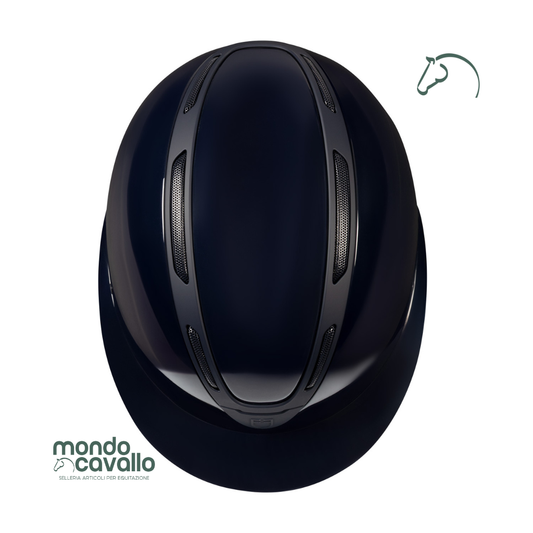 Cap Equestro nuovo modello lucido con rotella e visiera larga