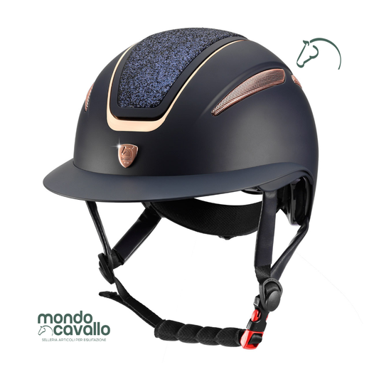 Cap Tattini modello Ariete con dettagli oro rosa e glitter