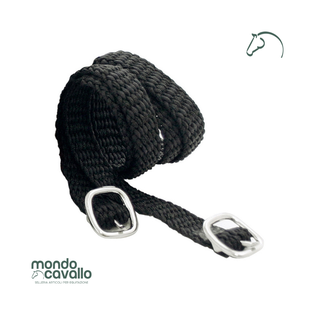 Cinturini per speroni in nylon nero 