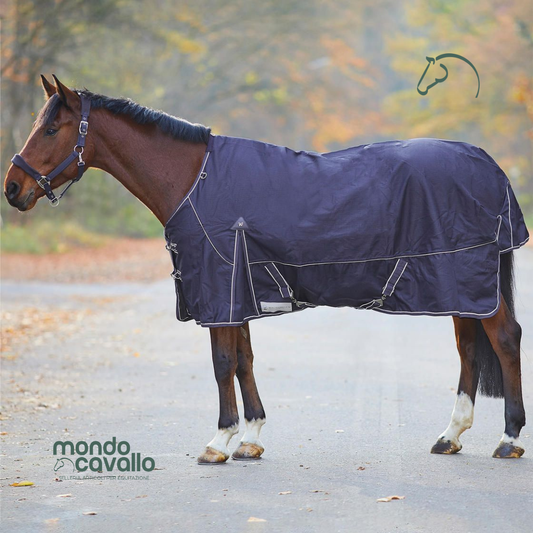 Coperta da paddock waldhausen 200gr modello comfort colore blu