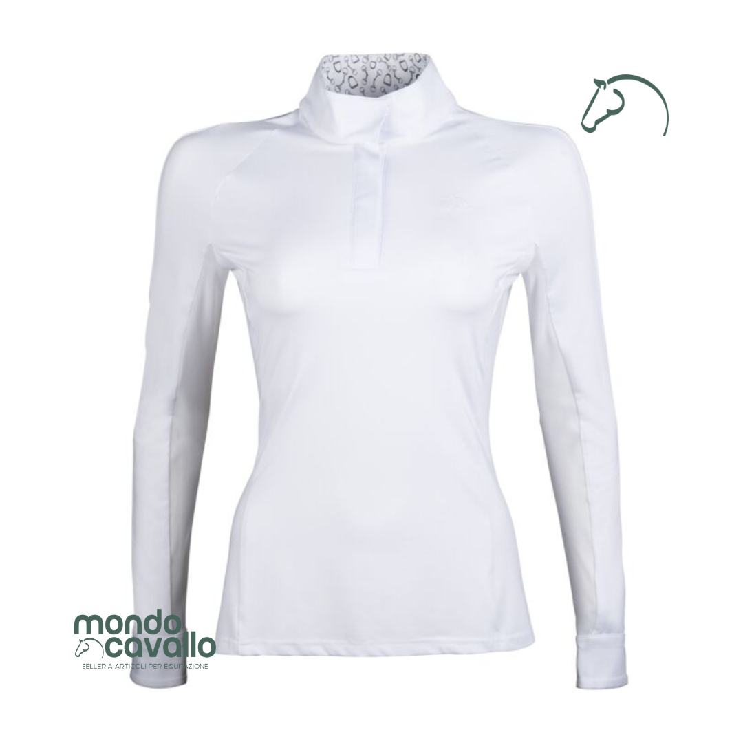 Corena da concorso bianca con decorazione filetti