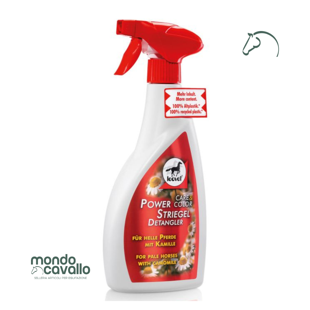Districante per cavalli chiari con camomilla marca leovet