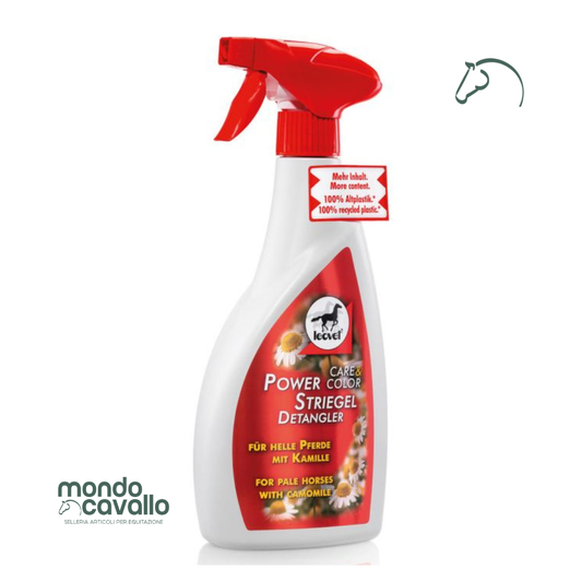 Districante per cavalli chiari con camomilla marca leovet