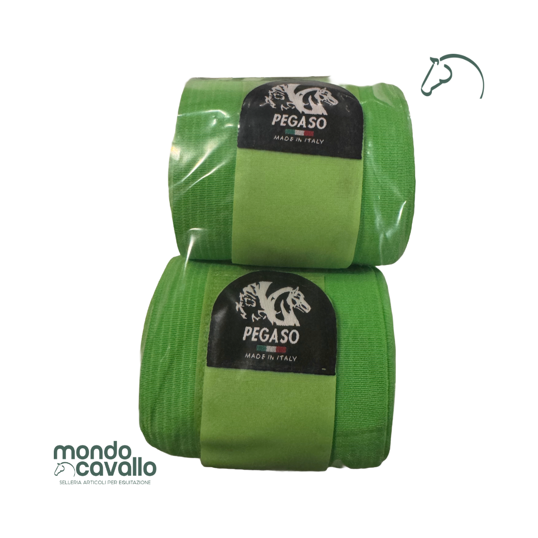 Fasce in pile ed elastico marca pegaso colori fluo