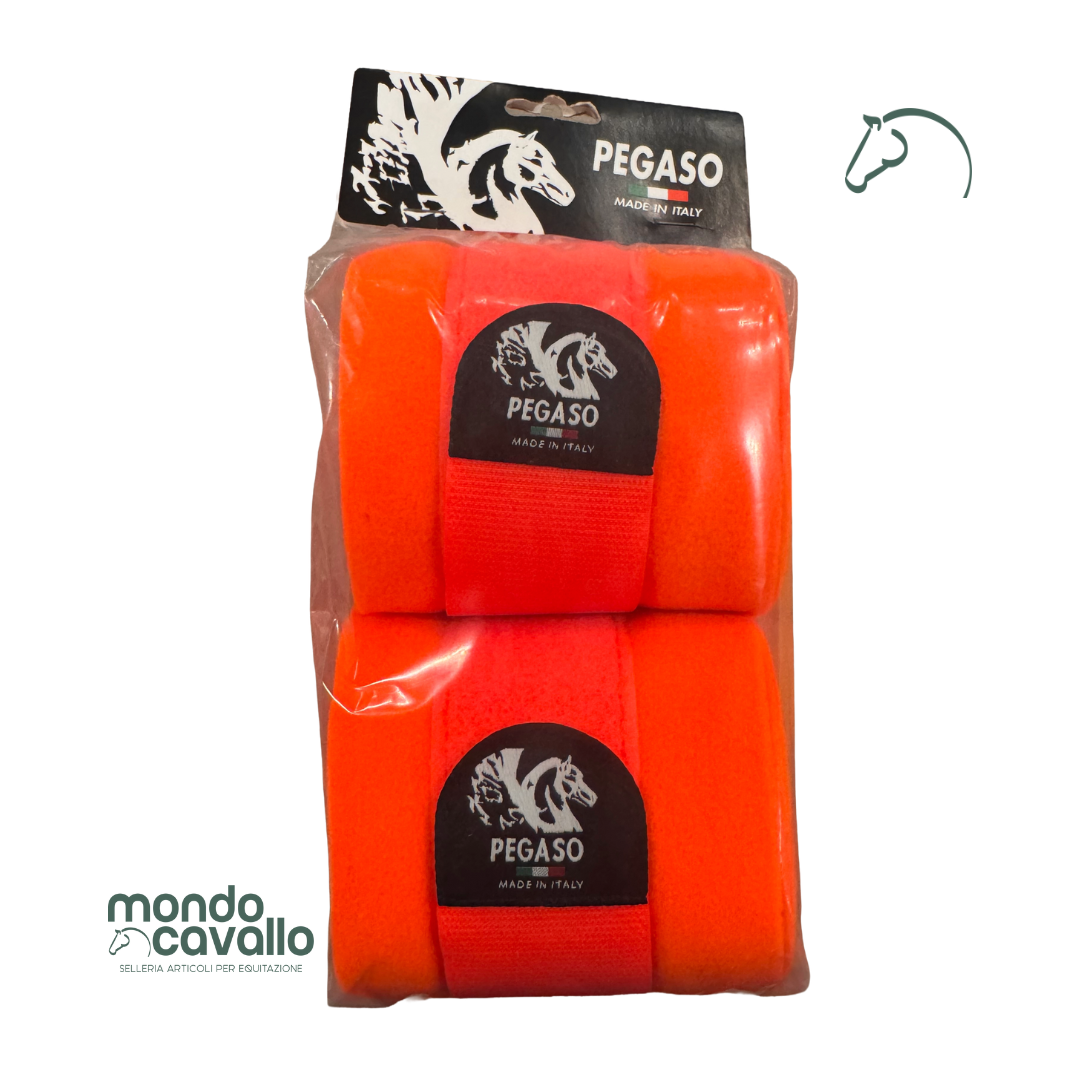 Fasce da lavoro in pile marca pegaso colori fluo