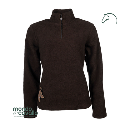 Felpa Mia di HKM tessuto Teddy colore marrone