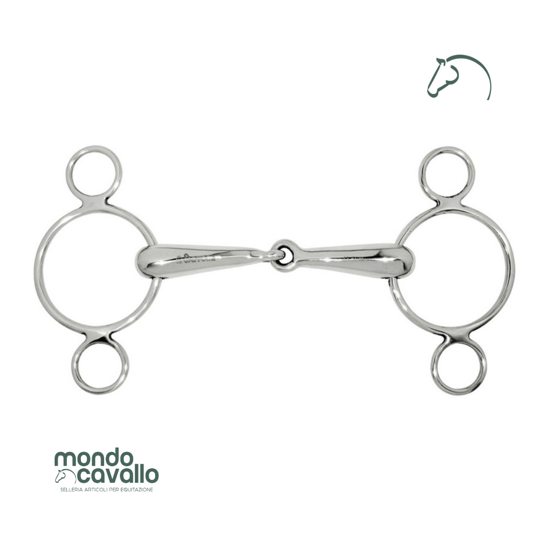 Filetto ad anelli mm 18 materiale inox