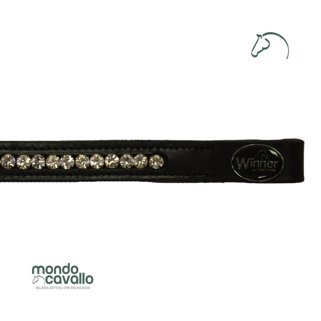 Frontalino con strass bianchi marca winner 