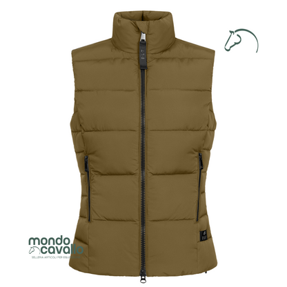 gilet invernale oxford colore cachi