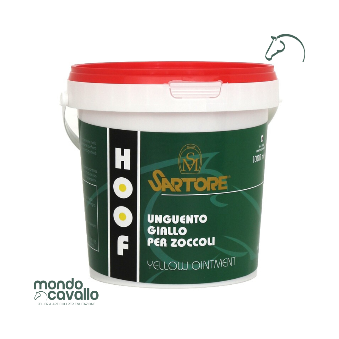 Grasso per zoccoli giallo in confezione da 1000ml