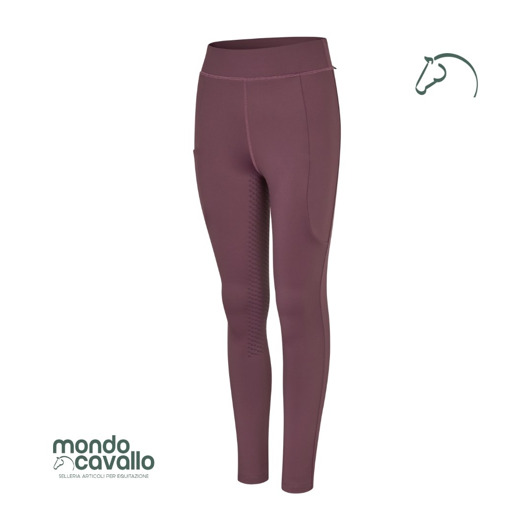 Leggings modello melodhy full grip junior colore plum wine