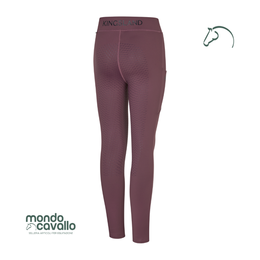 Leggings modello melodhy full grip junior colore plum wine